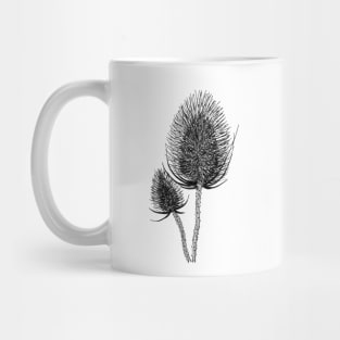 Hand Drawn Dry Thistle Mug